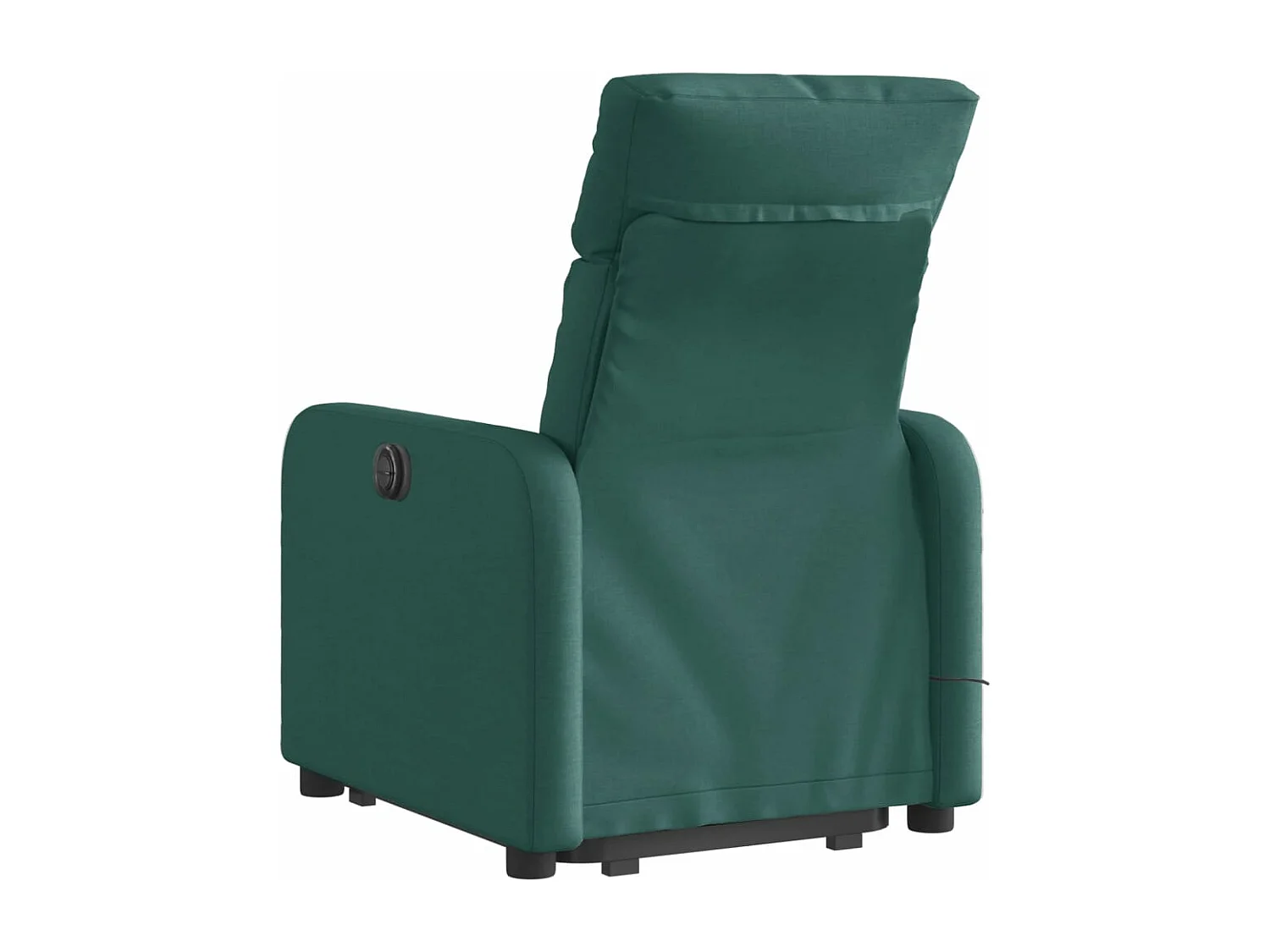 Fauteuil inclinable de massage électrique Vert foncé Tissu REO17666