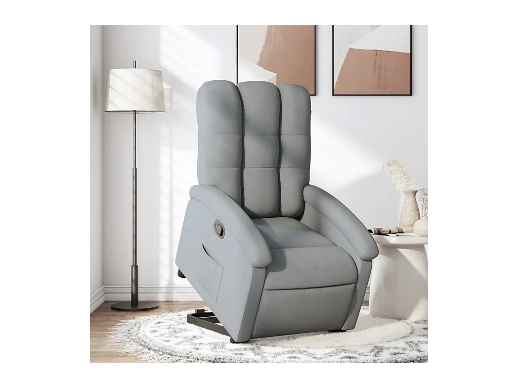 Fauteuil inclinable Gris clair Tissu REO78538