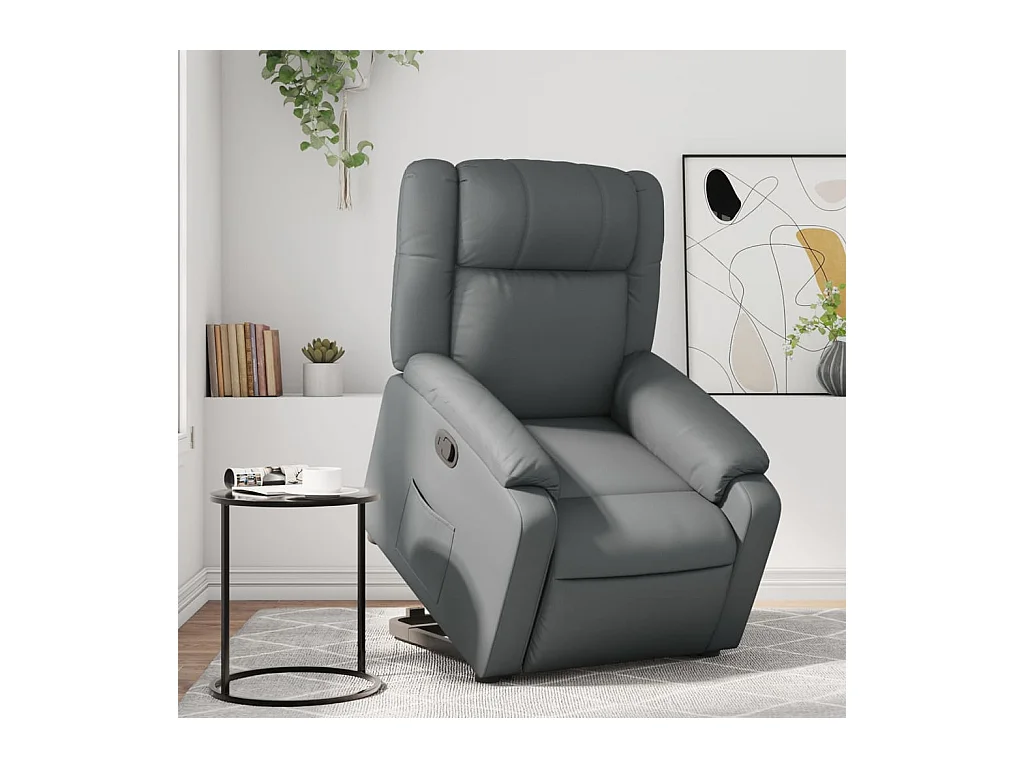 Fauteuil inclinable Gris Similicuir REO73658