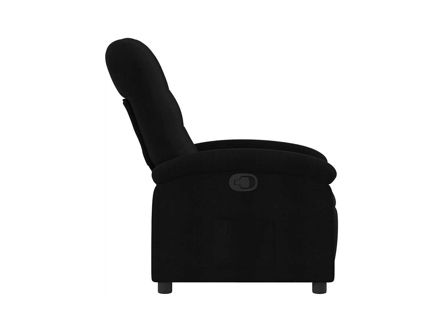 Fauteuil verstelbaar stof zwart BE802768