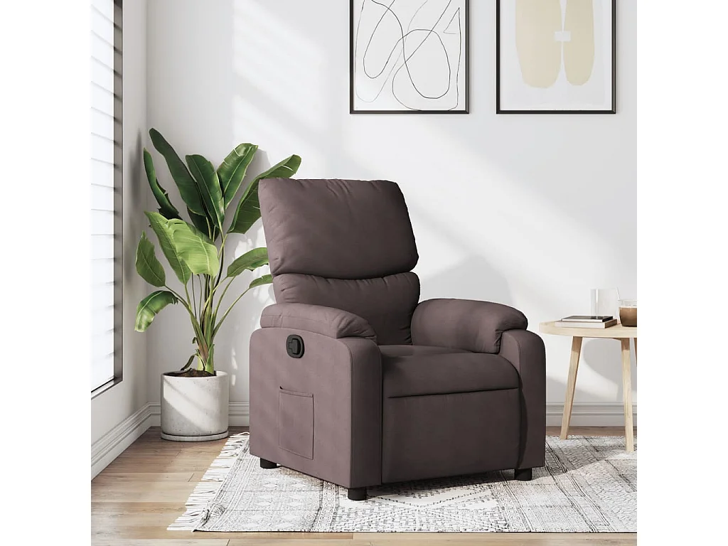 Relaxsessel | Fernsehsessel Dunkelbraun Stoff -gkd423874