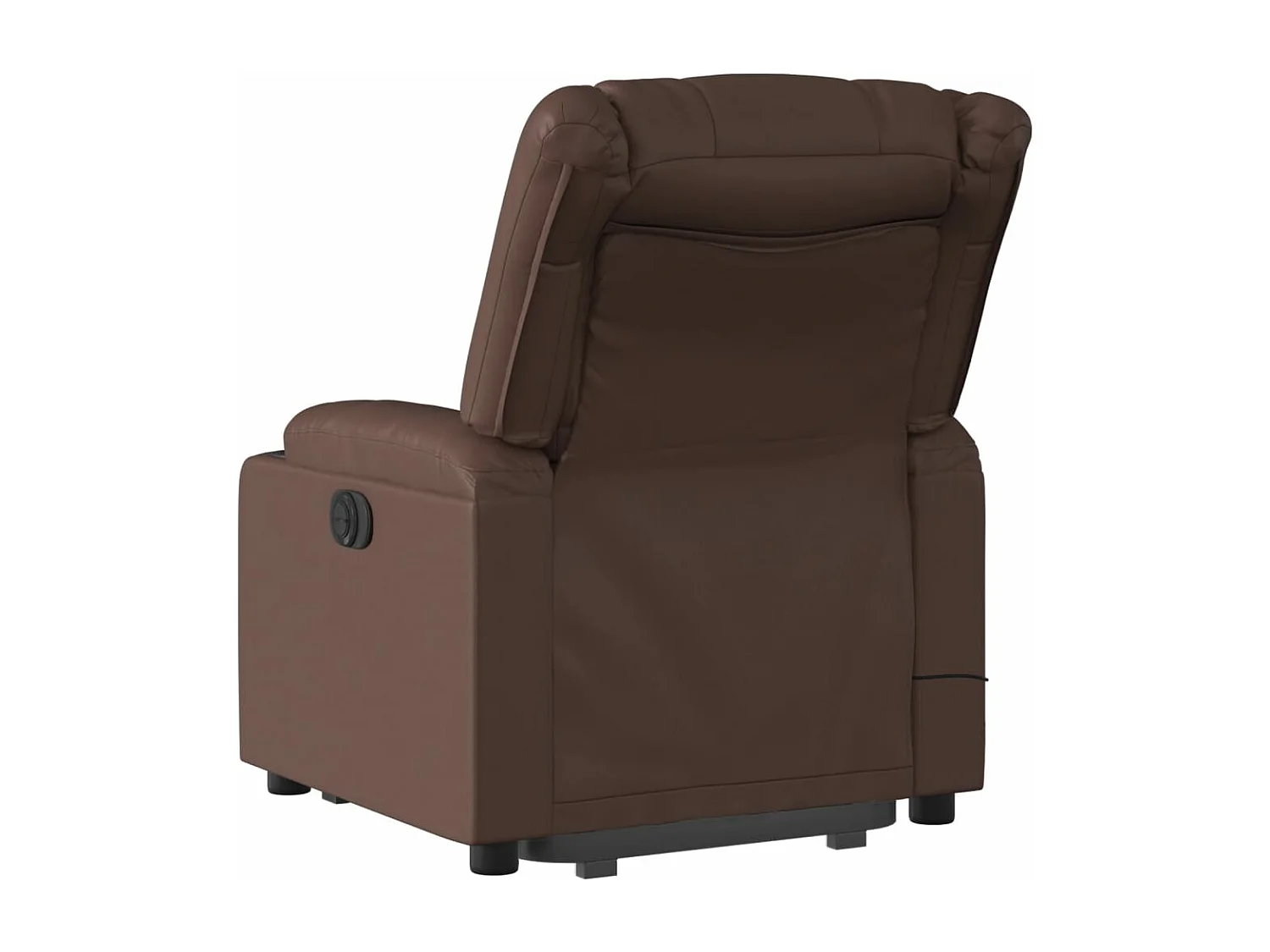 Fauteuil inclinable de massage Marron Similicuir REO81724