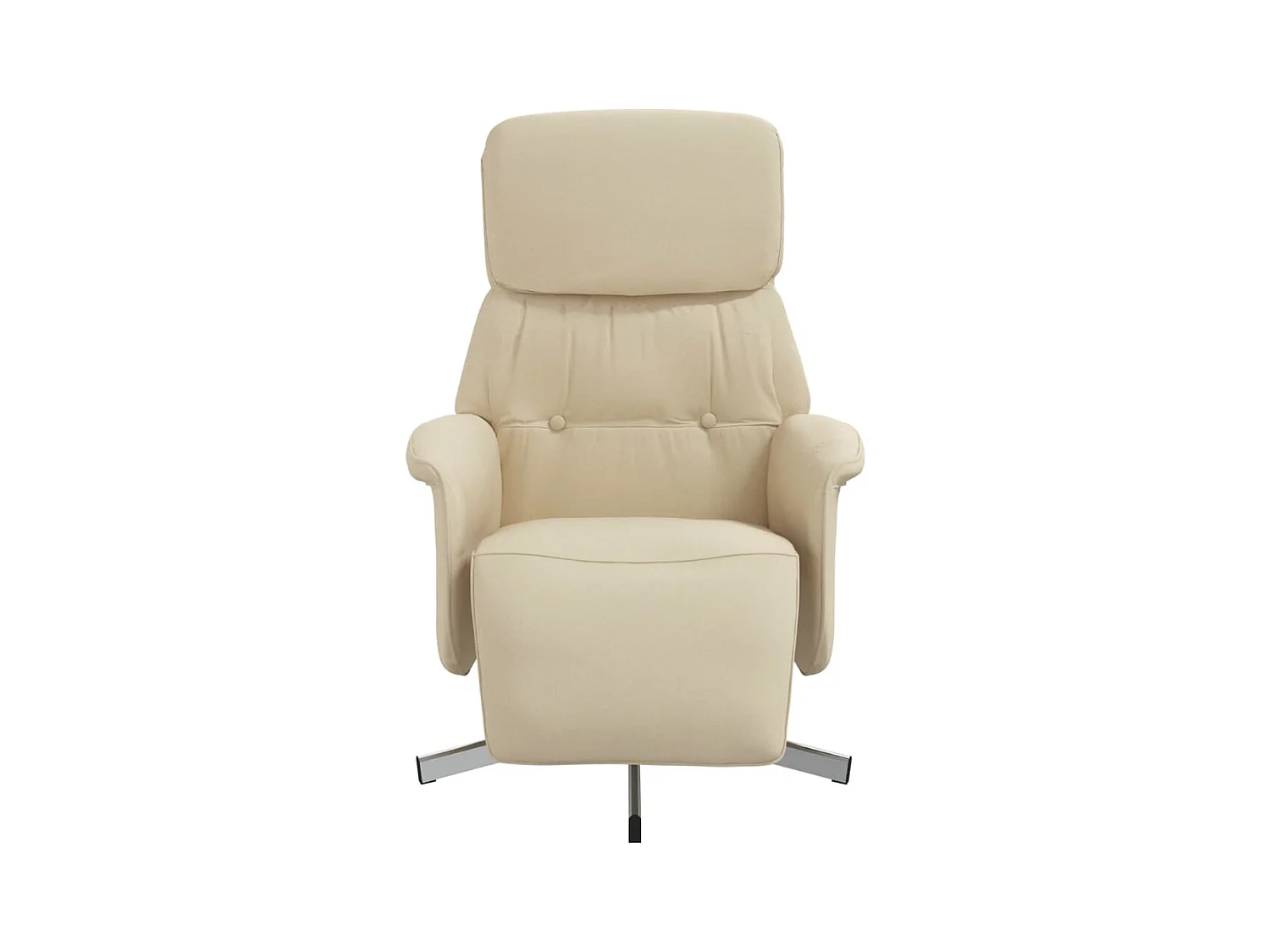 Relaxsessel | Fernsehsessel mit Fußteil Creme Stoff -gkd707941