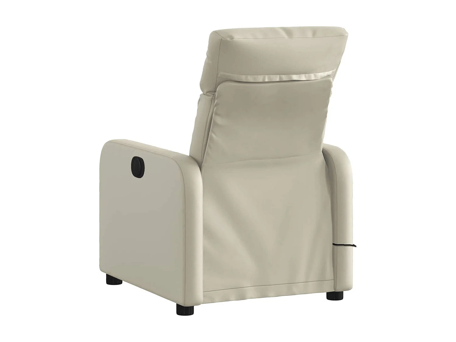 Fauteuil inclinable de massage Crème Similicuir REO31358