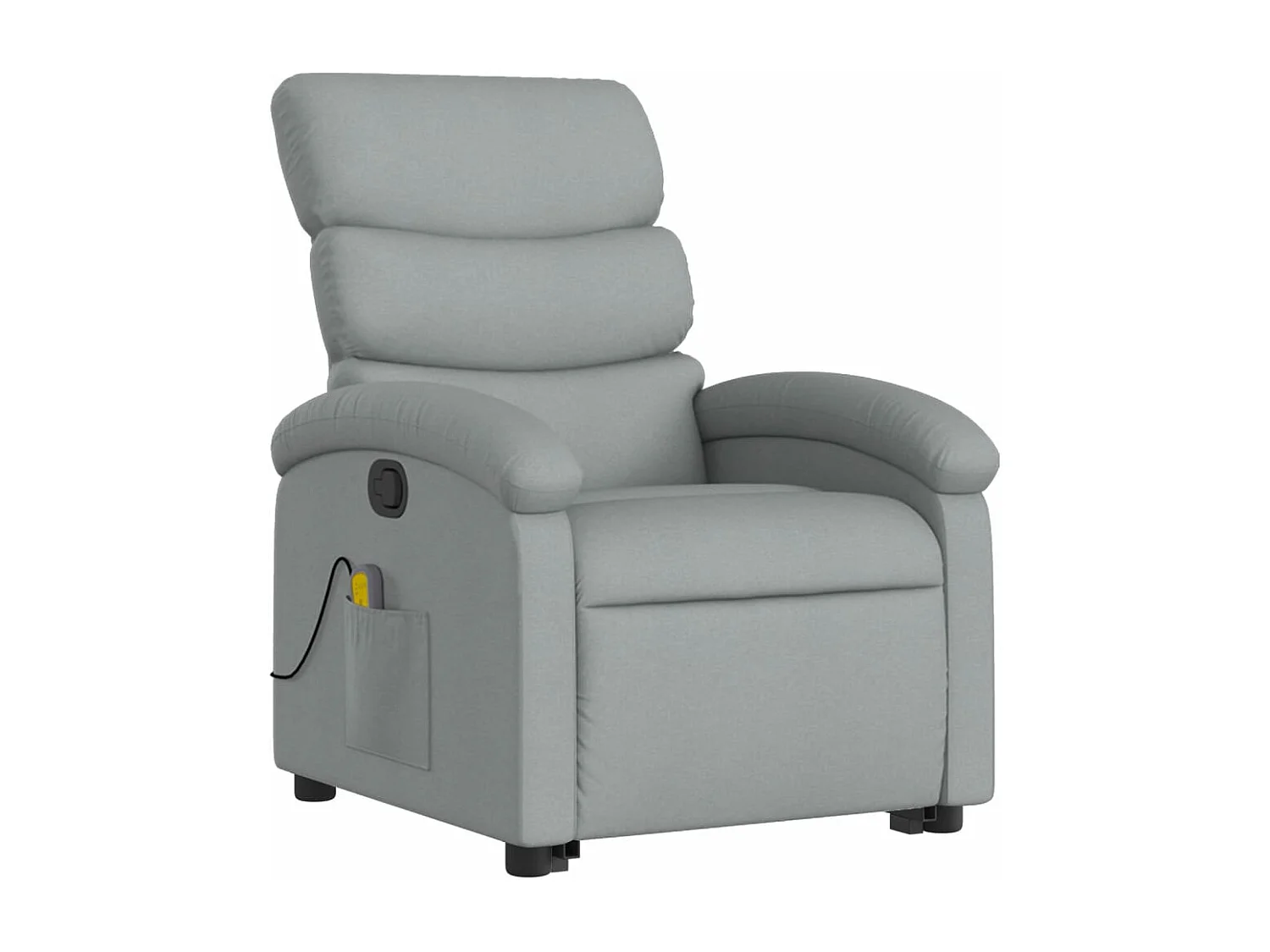 Fauteuil de massage inclinable Gris clair Tissu REO37916