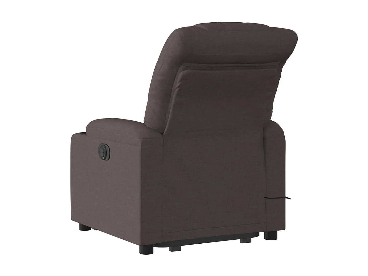 Silla de masaje reclinable de pie de tela marrón oscuro YOE96072