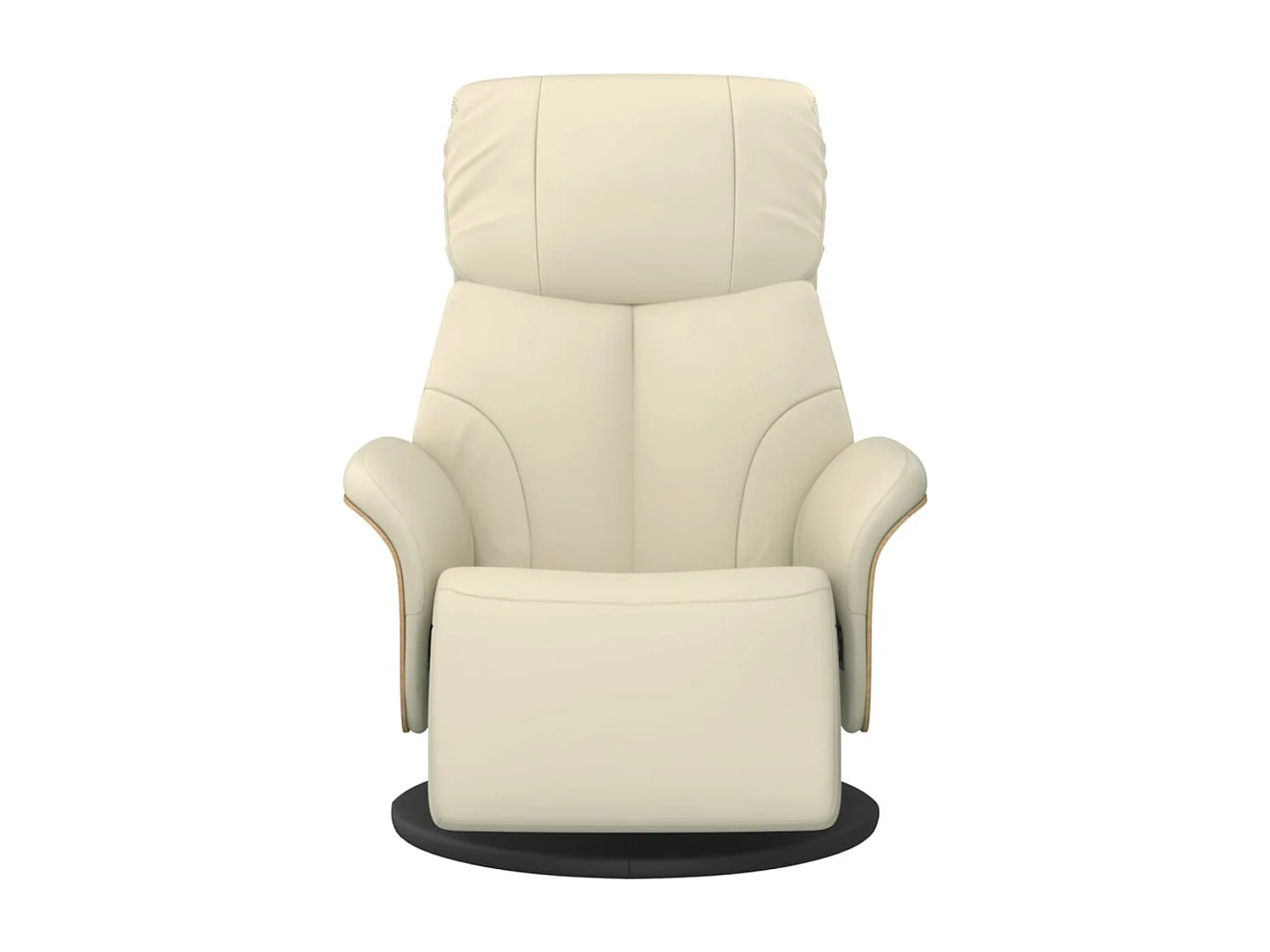 Relaxsessel | Fernsehsessel mit Fußteil Creme Kunstleder -gkd948583
