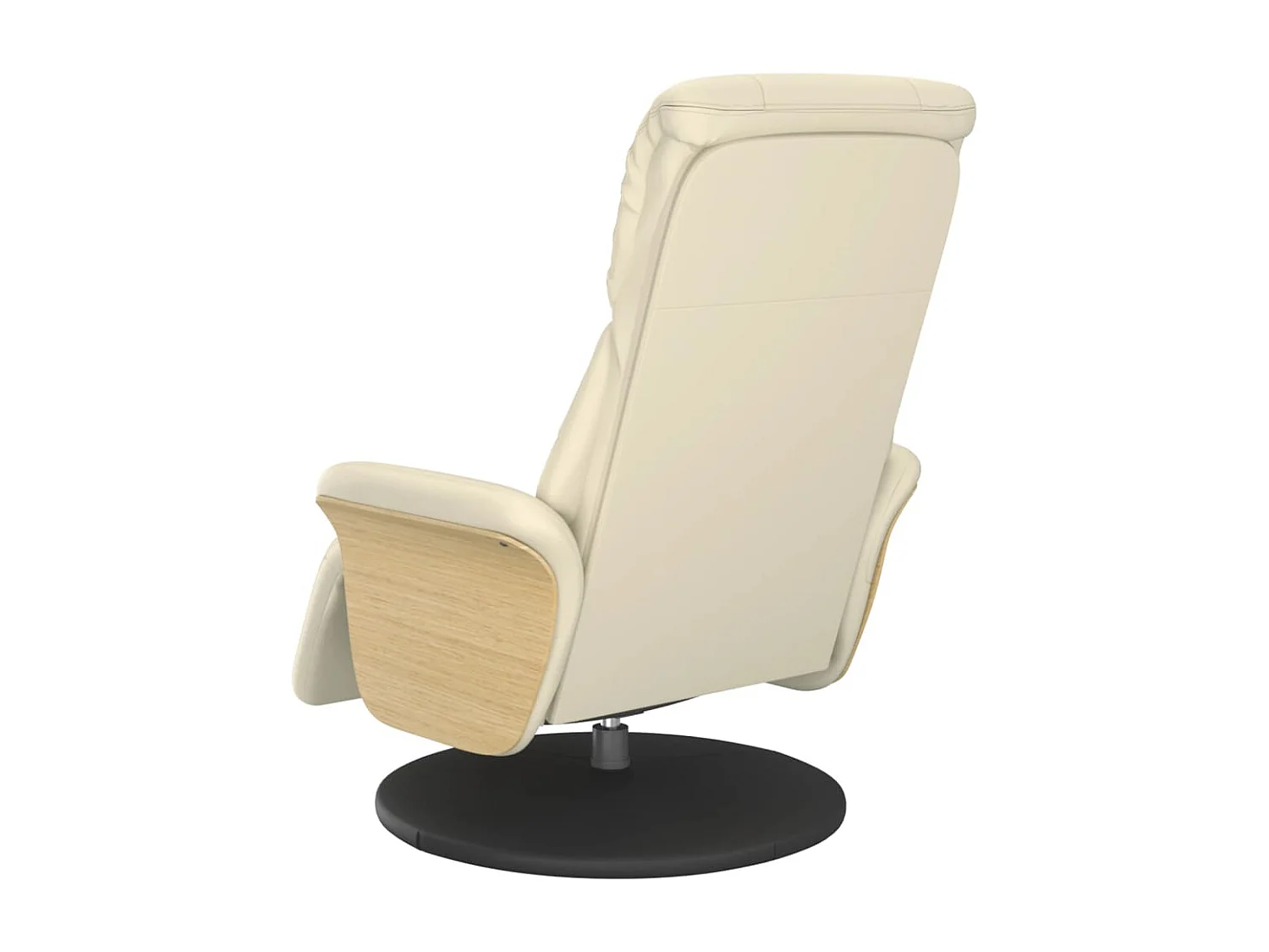 Relaxsessel | Fernsehsessel mit Fußteil Creme Kunstleder -gkd948583