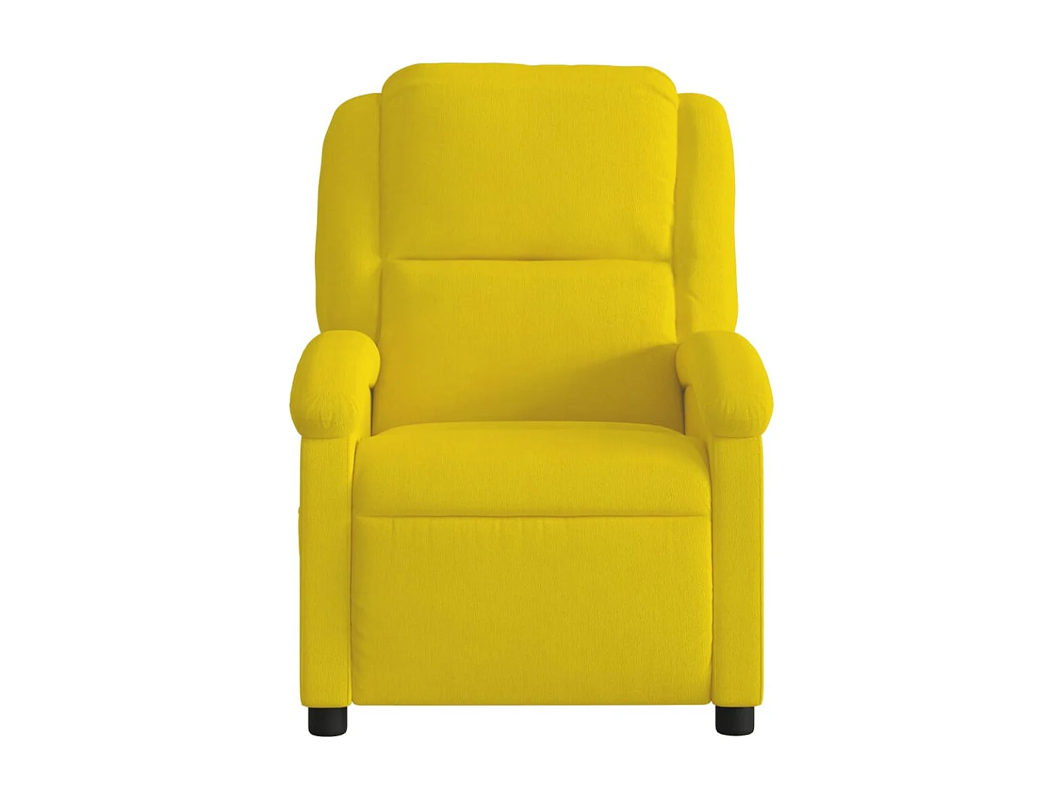 Sillón de masaje reclinable de terciopelo amarillo YOE96884