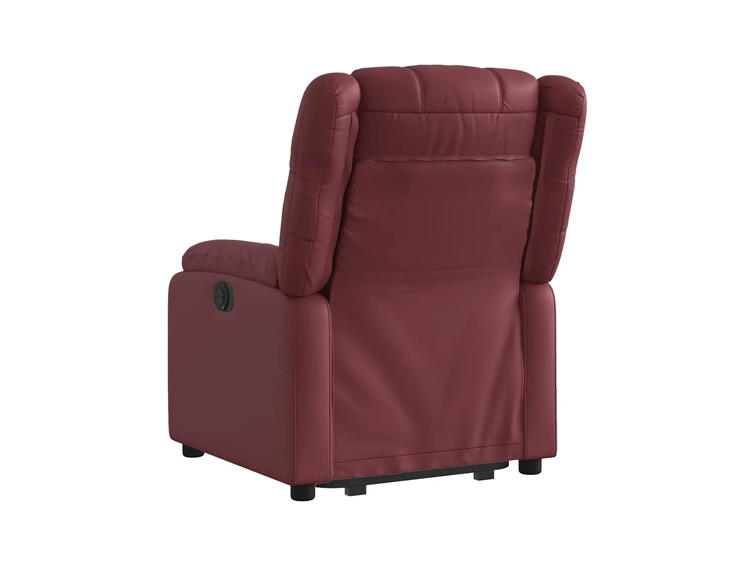 Fauteuil inclinable électrique rouge bordeaux similicuir REO39796