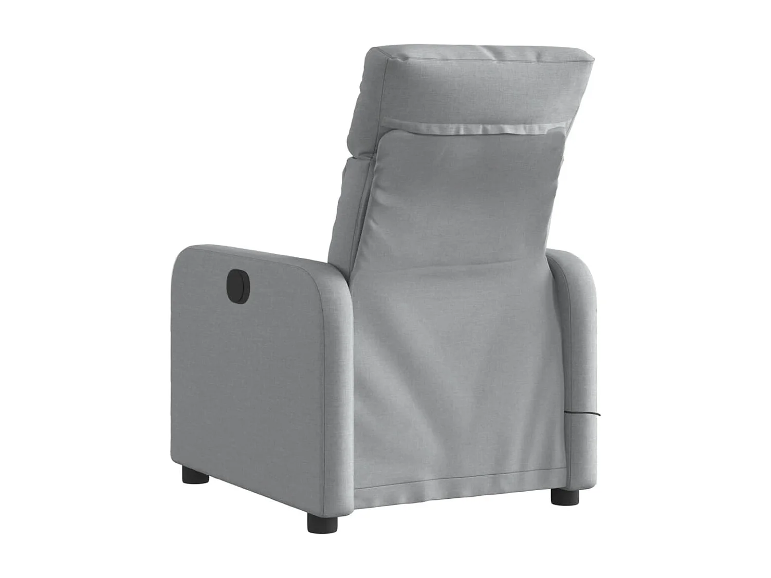 Sillón reclinable de masaje eléctrico tela gris claro YOE84241