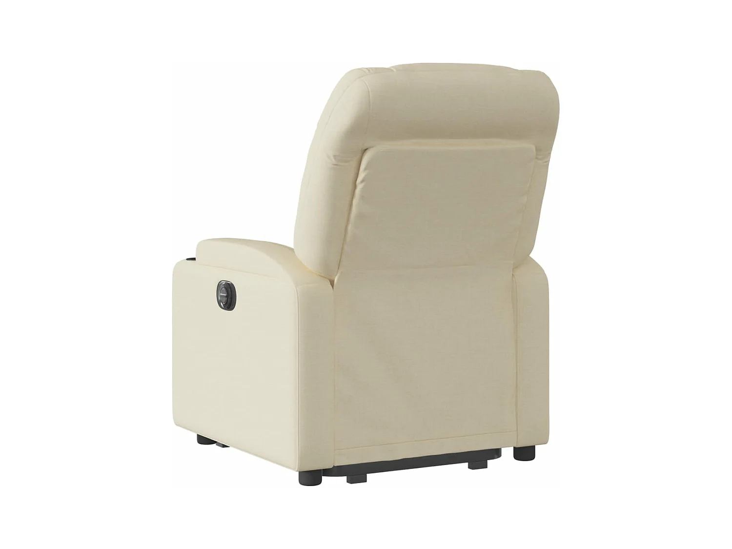 Fauteuil inclinable électrique crème tissu REO40793