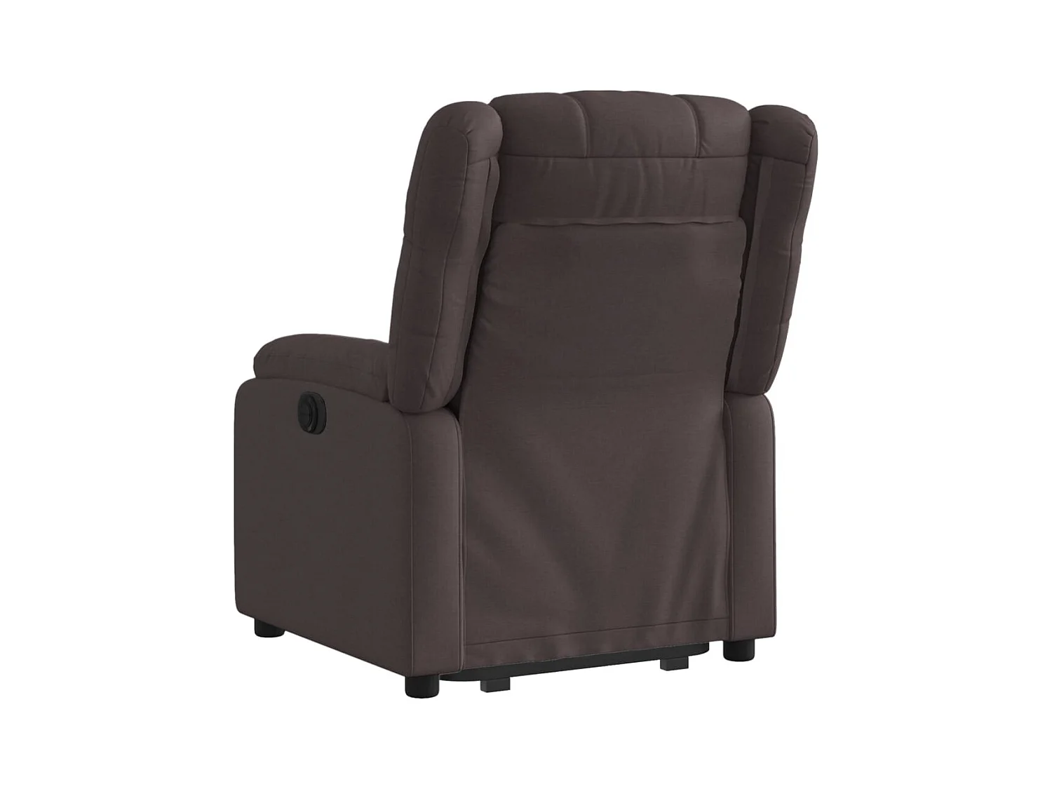 Fauteuil inclinable marron foncé tissu REO15941