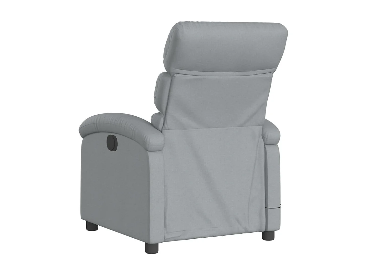 Fauteuil de massage inclinable électrique gris clair tissu REO53535