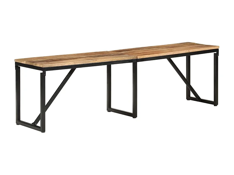 Banco 160x35x46 cm madeira de mangueira maciça PT250581