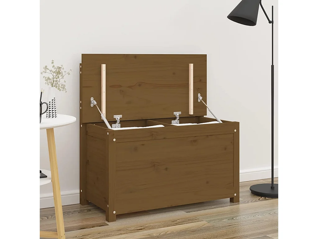 Banc Marron miel 80x41x77 cm Bois de pin massif REO47353