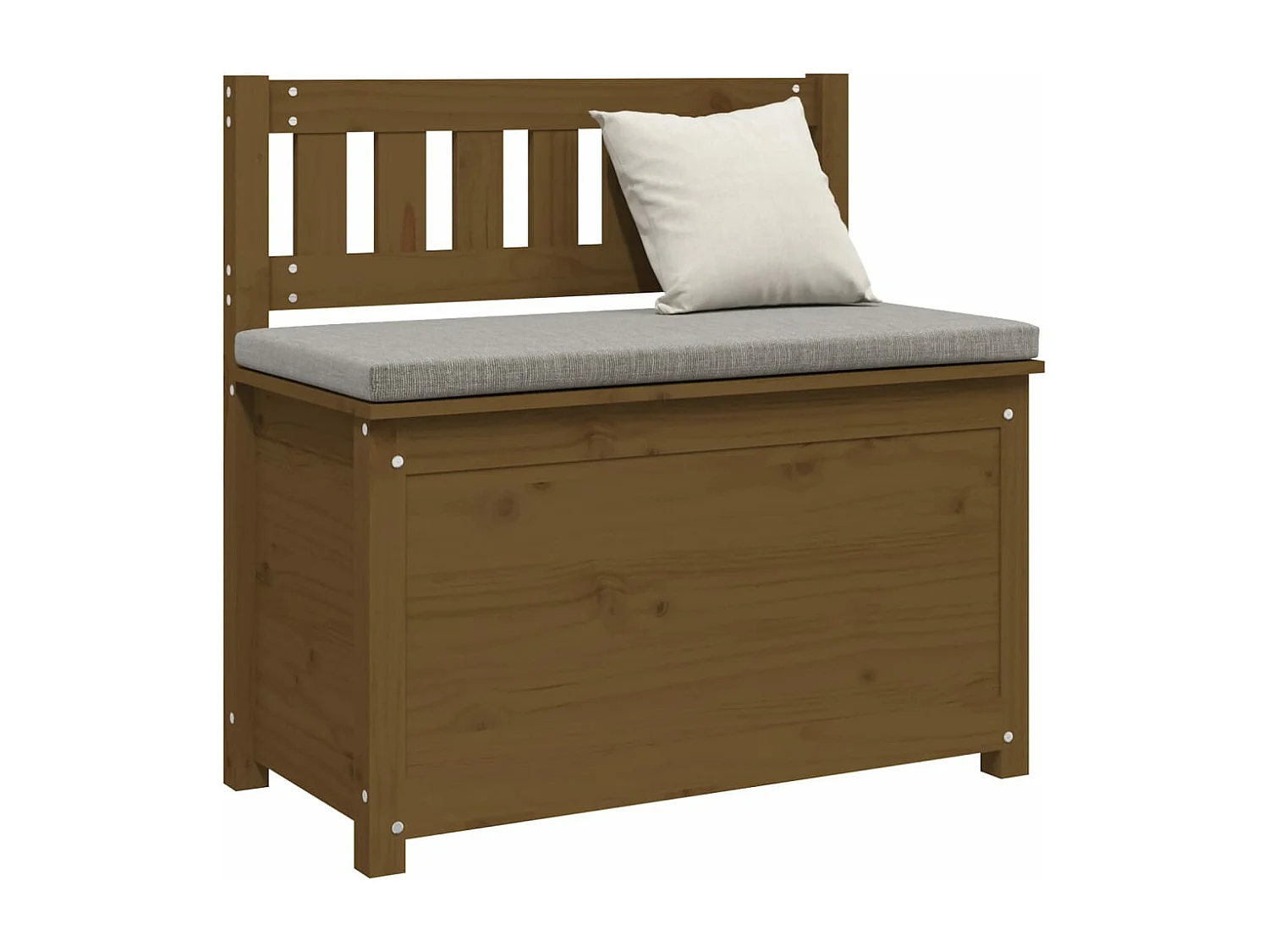 Banc Marron miel 80x41x77 cm Bois de pin massif REO47353