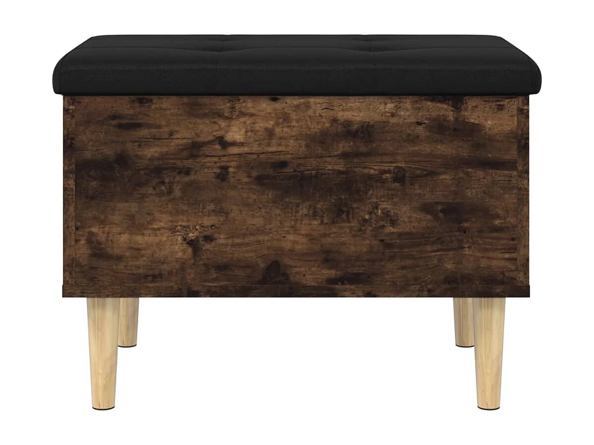 Opbergbankje 62x42x46 cm bewerkt hout gerookt eikenkleurig NL167457