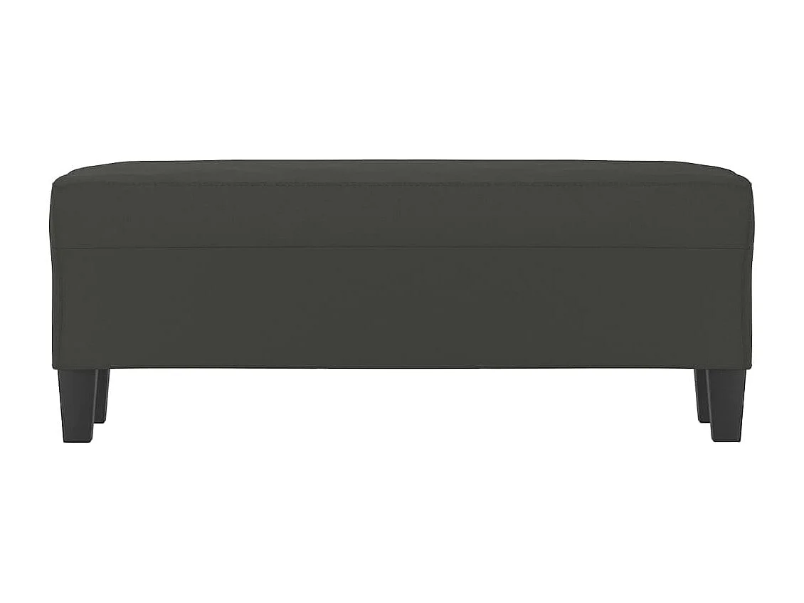 Banc Gris foncé 100x35x41 cm Tissu microfibre REO61244