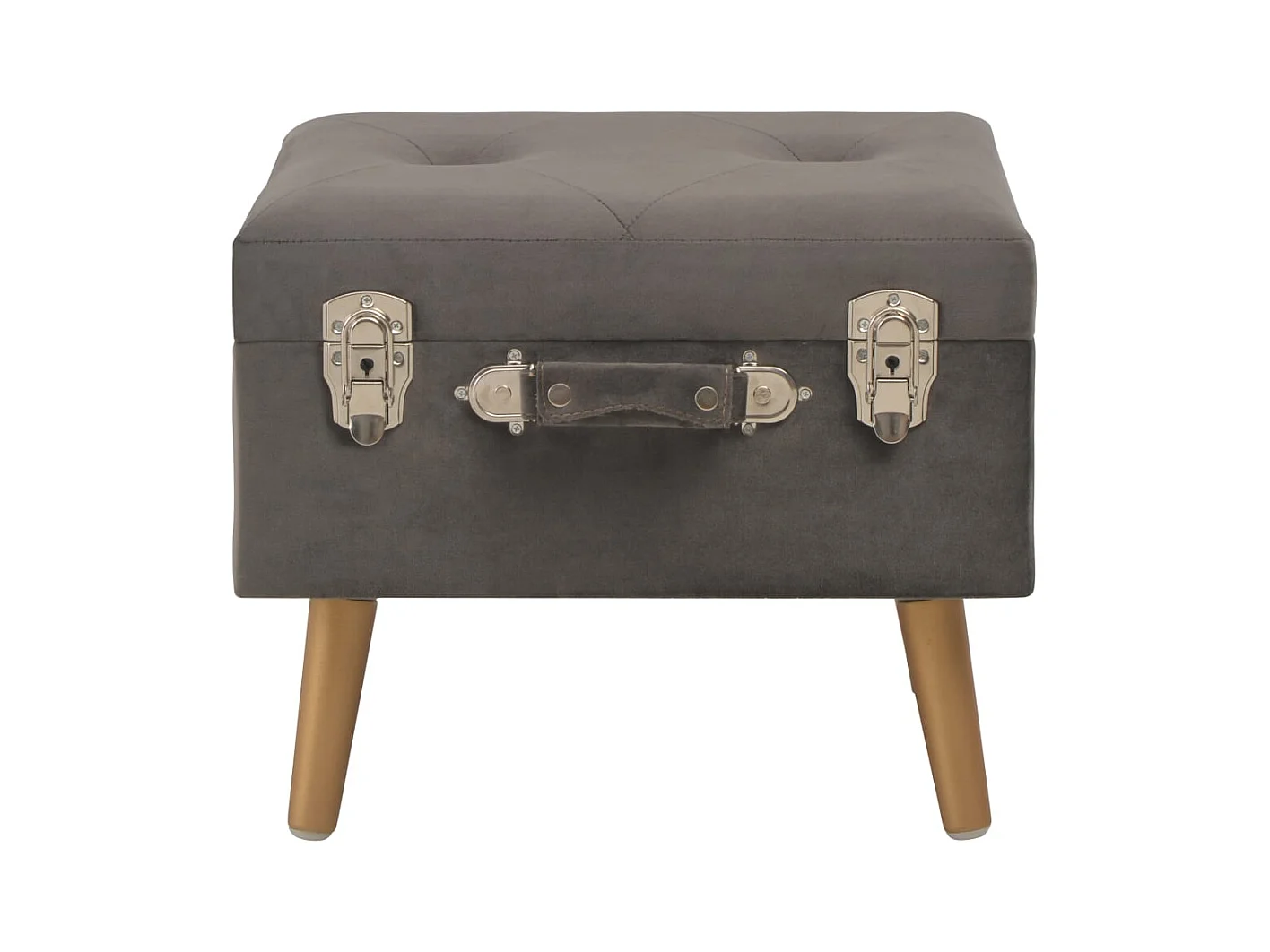 Bancs de rangement 3 pcs Gris Velours REO38933