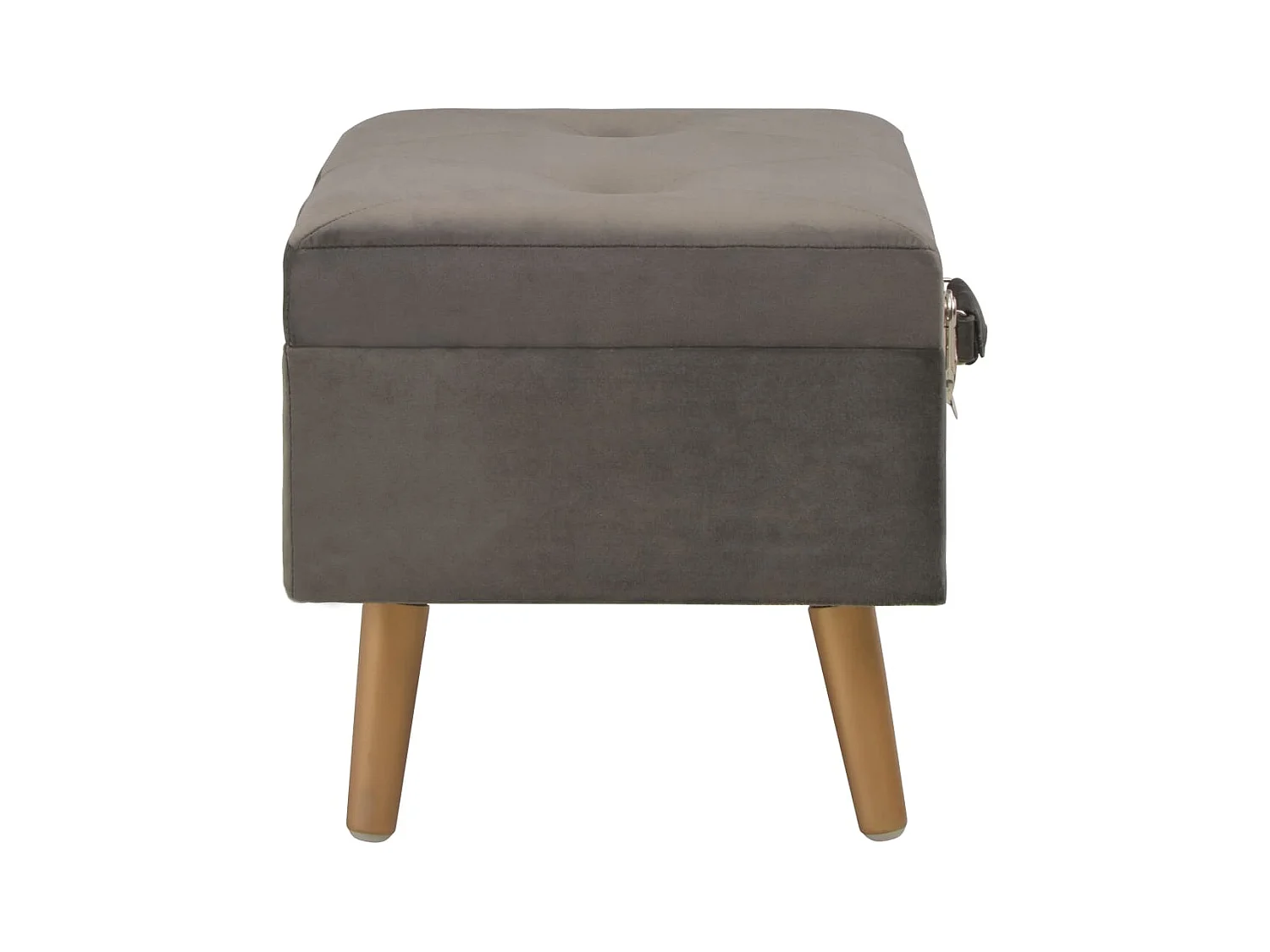 Bancs de rangement 3 pcs Gris Velours REO38933