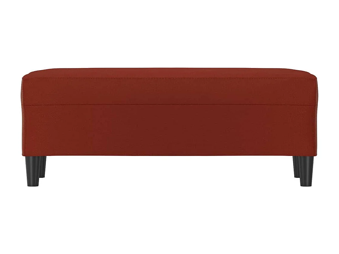 Banc Rouge bordeaux 100x35x41 cm Similicuir REO99192