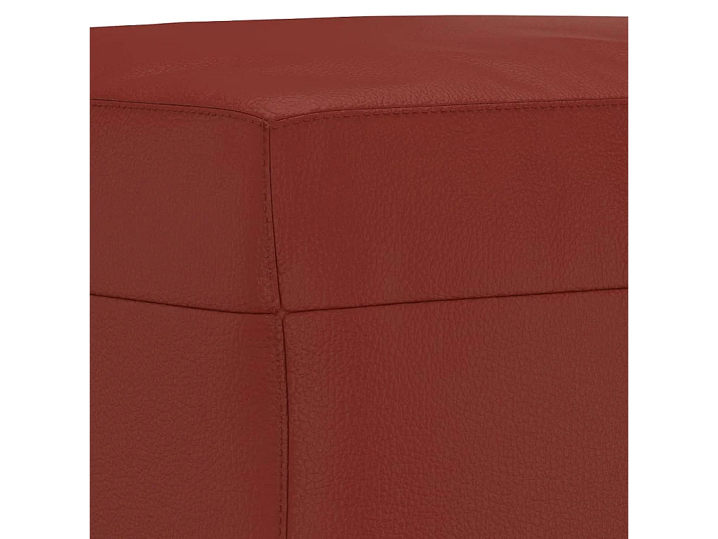Banc Rouge bordeaux 100x35x41 cm Similicuir REO99192