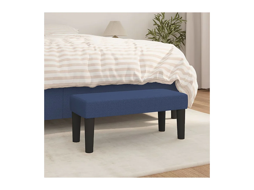 Banc Bleu 70x30x30 cm Tissu REO46653