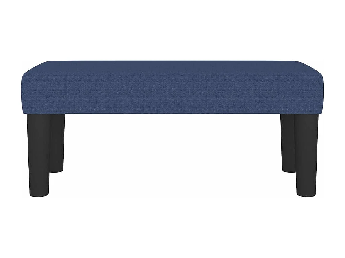 Bankje 70x30x30 cm stof blauw NL748413
