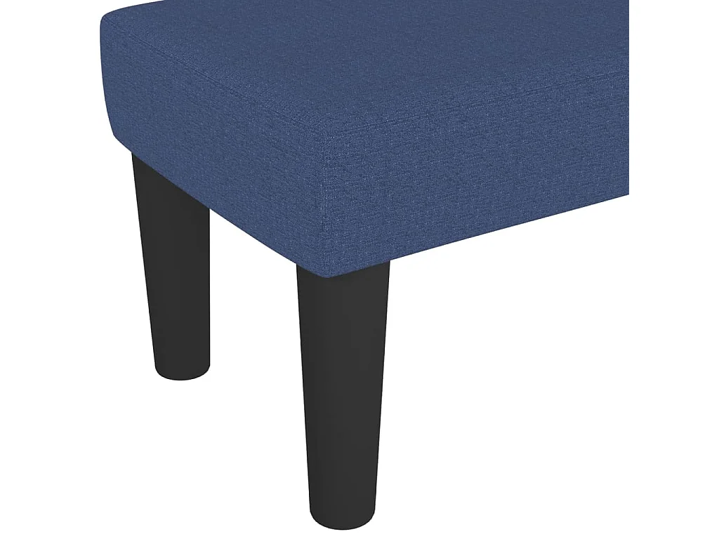 Bankje 70x30x30 cm stof blauw NL748413