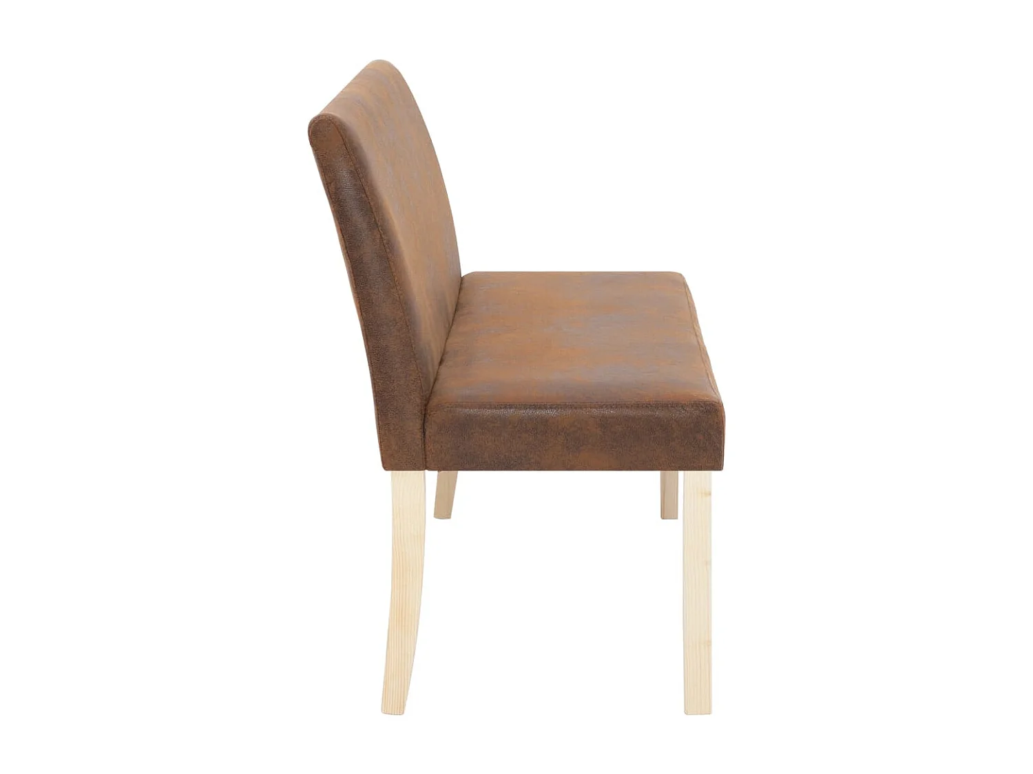 Banc 139,5 cm Marron Similicuir daim REO17874