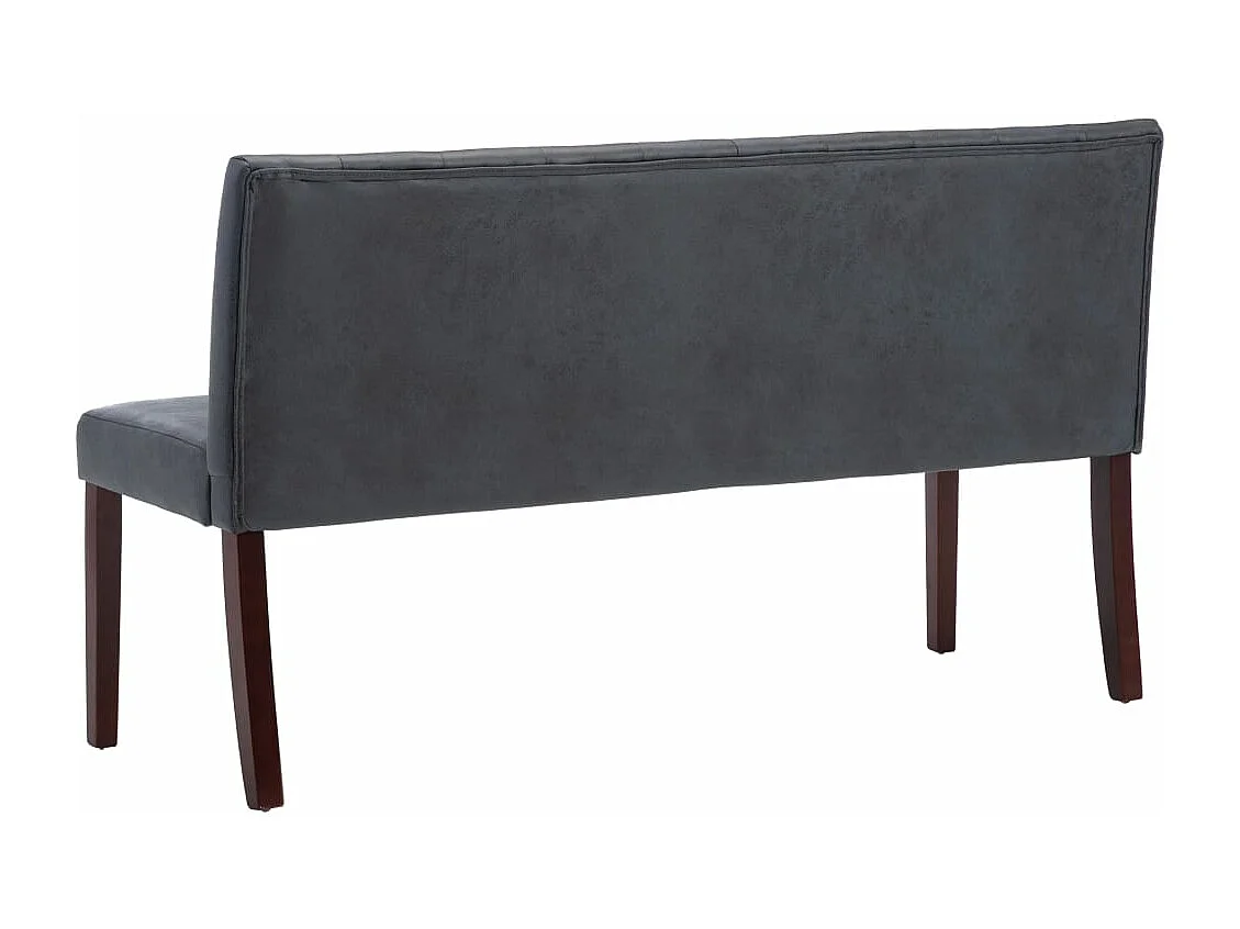 Banc 148,5 cm Gris Similicuir daim REO19582