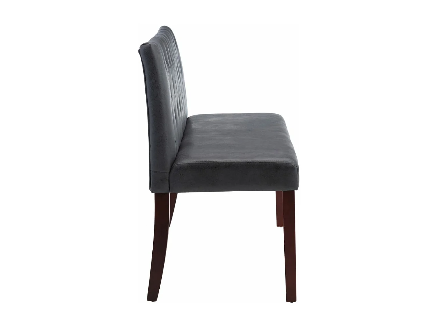 Banco 148,5 cm camurça artificial cinzento PT478308