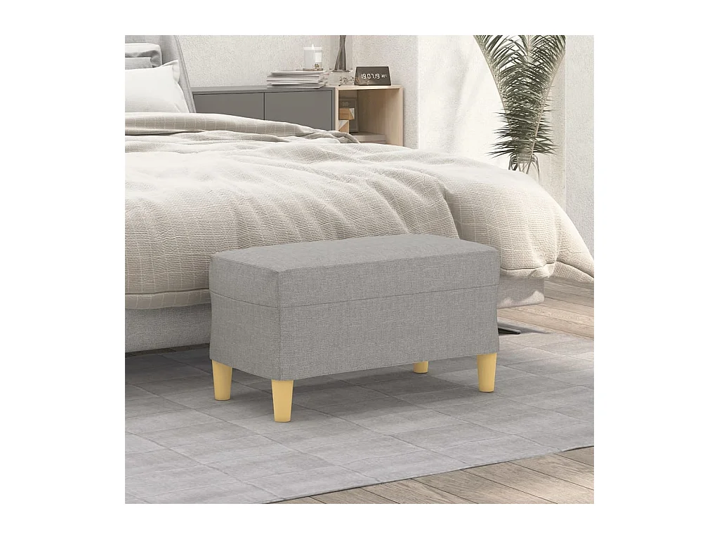 Banc Gris clair 70x35x41 cm Tissu REO13043