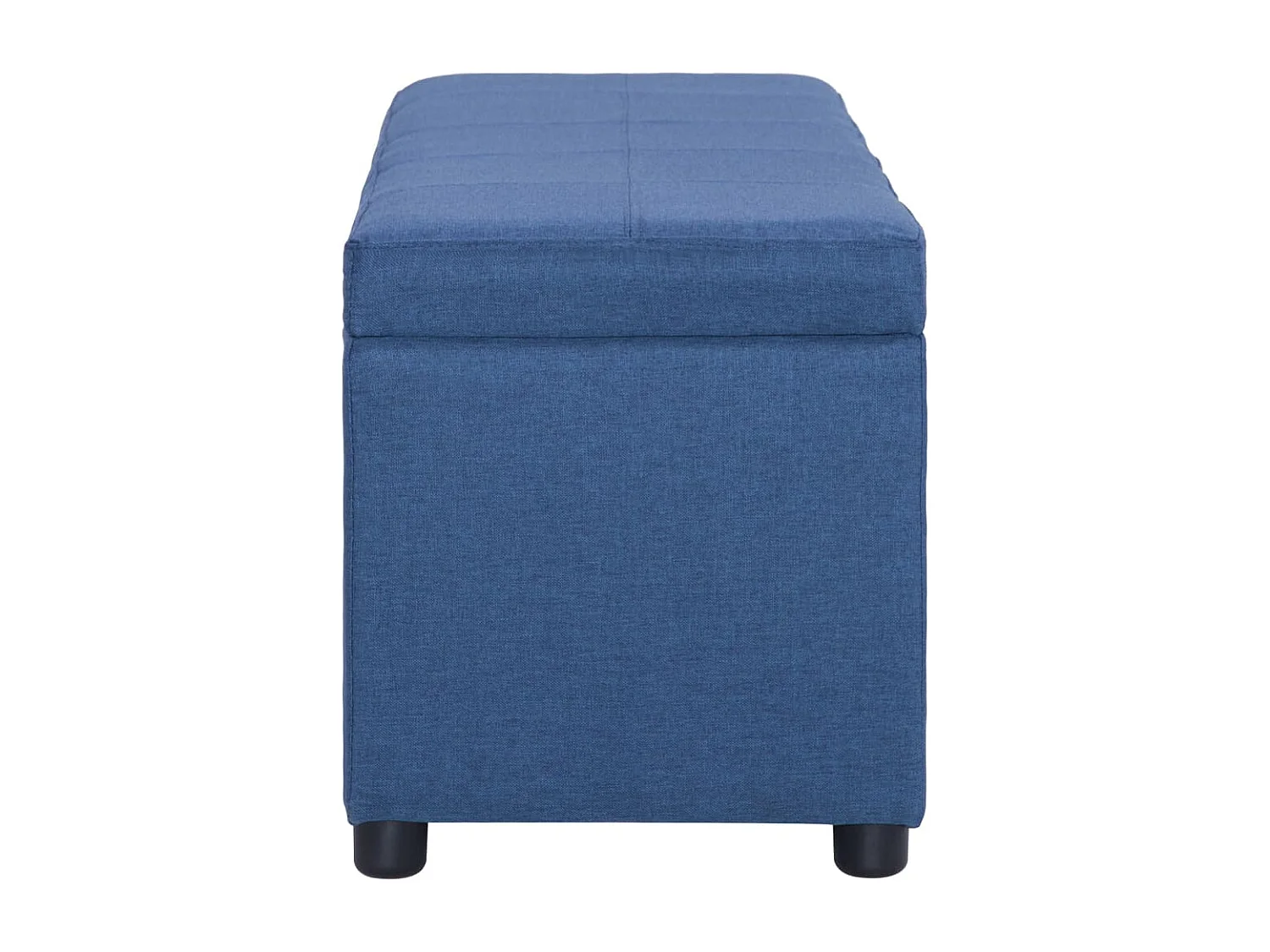 Banco c/ compartimento de arrumação 116 cm poliéster azul PT637252