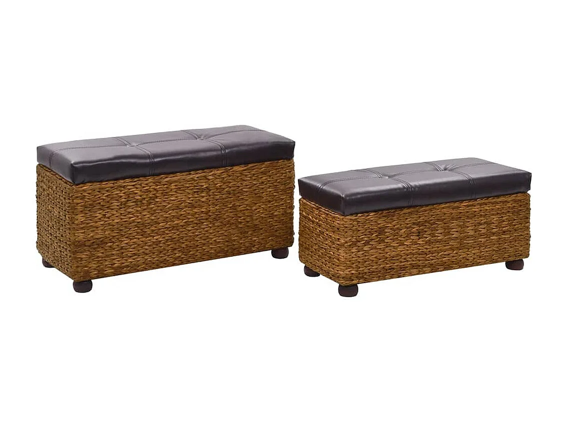 2-delig Bankstel zeegras bruin NL125414