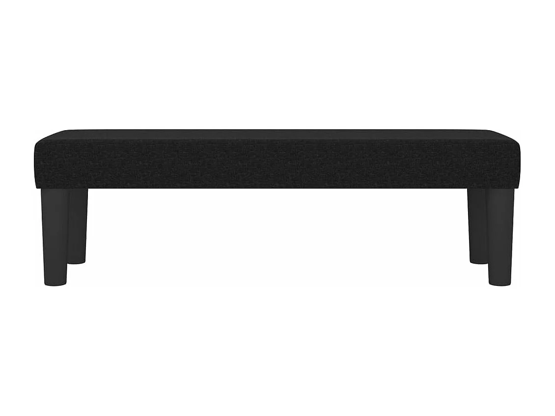 Banc Noir 100x30x30 cm Tissu REO76854