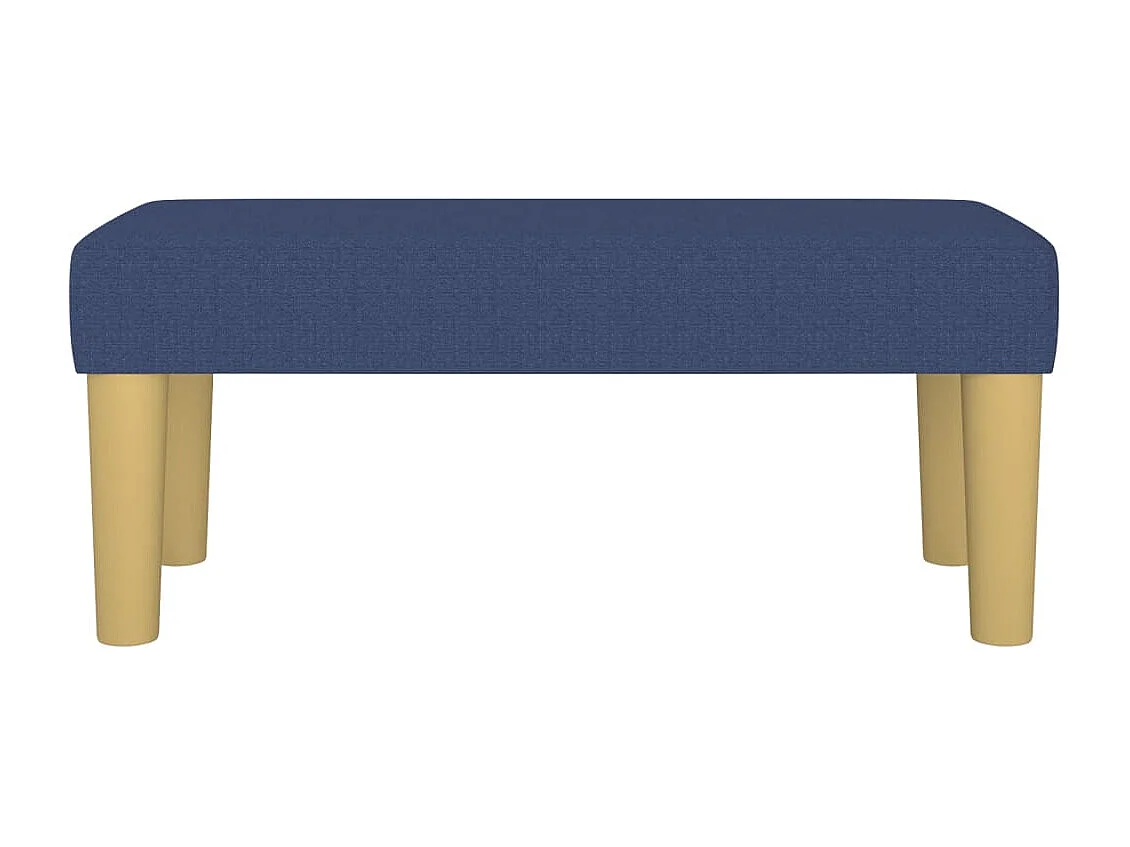 Bankje 70x30x30 cm stof blauw NL911610