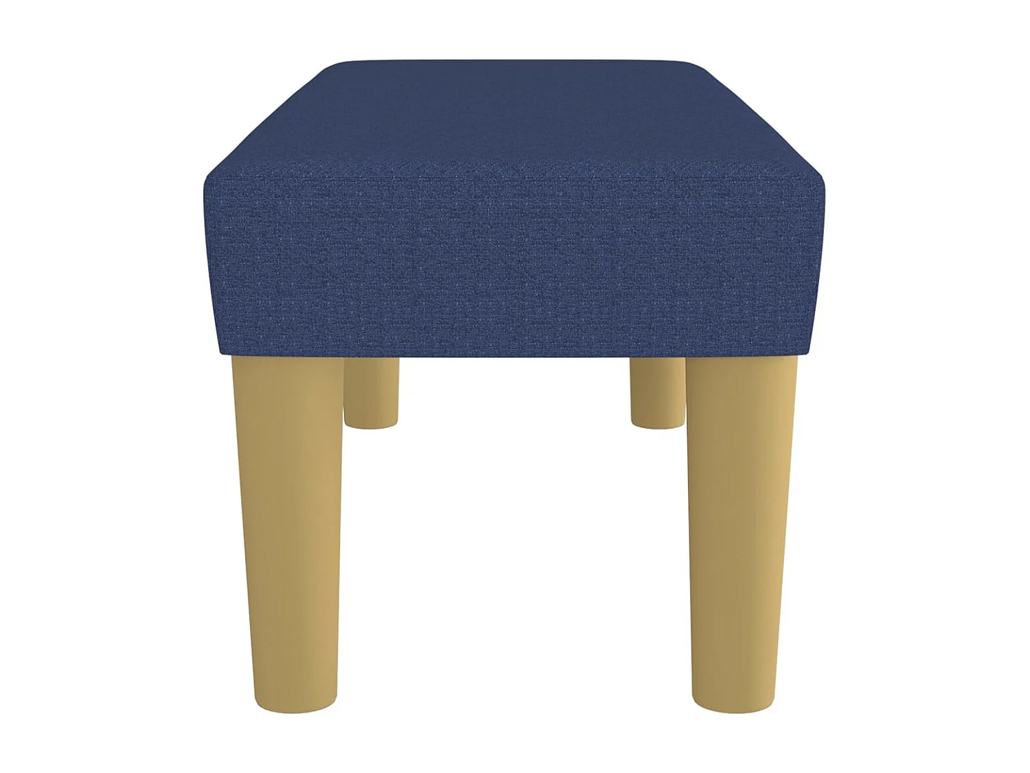 Bankje 70x30x30 cm stof blauw NL911610