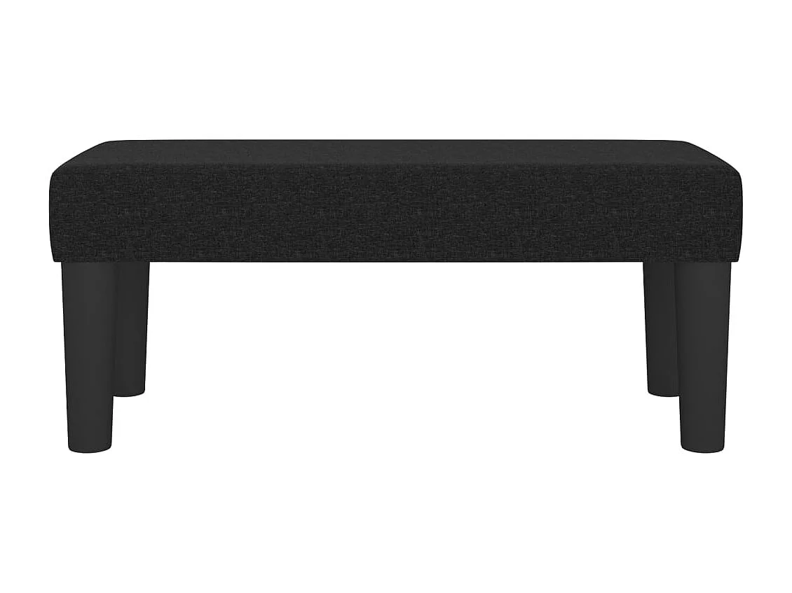 Banc Noir 70x30x30 cm Tissu REO68653
