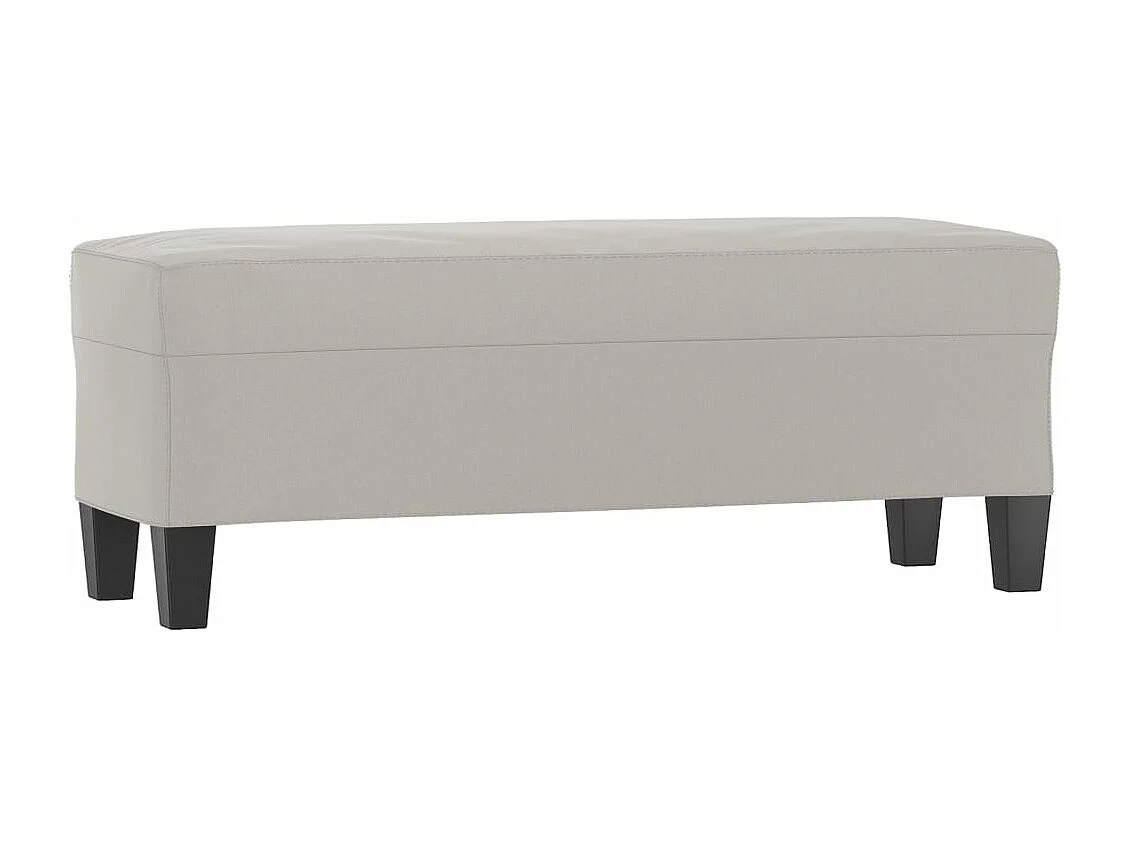 Banc Gris clair 100x35x41 cm Tissu microfibre REO40999