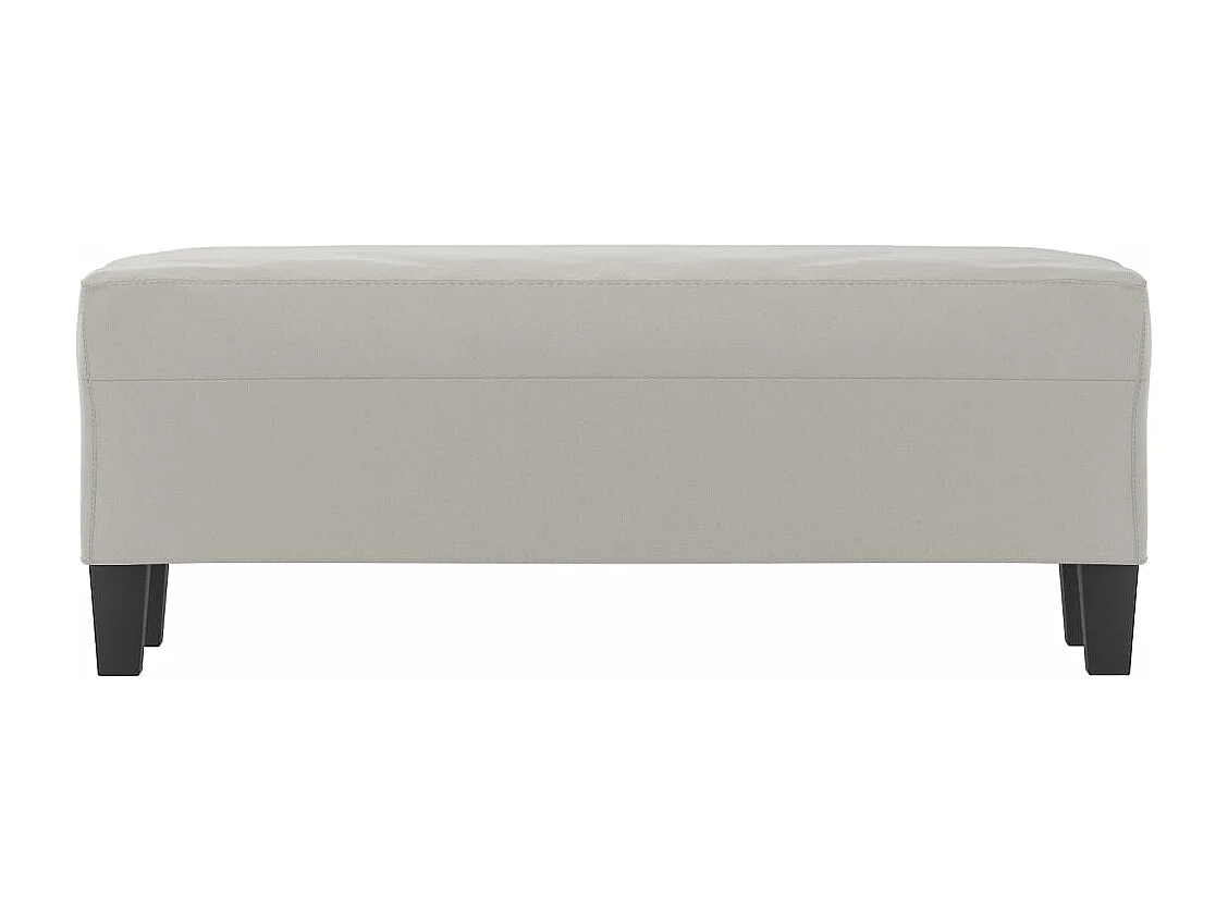 Banc Gris clair 100x35x41 cm Tissu microfibre REO40999