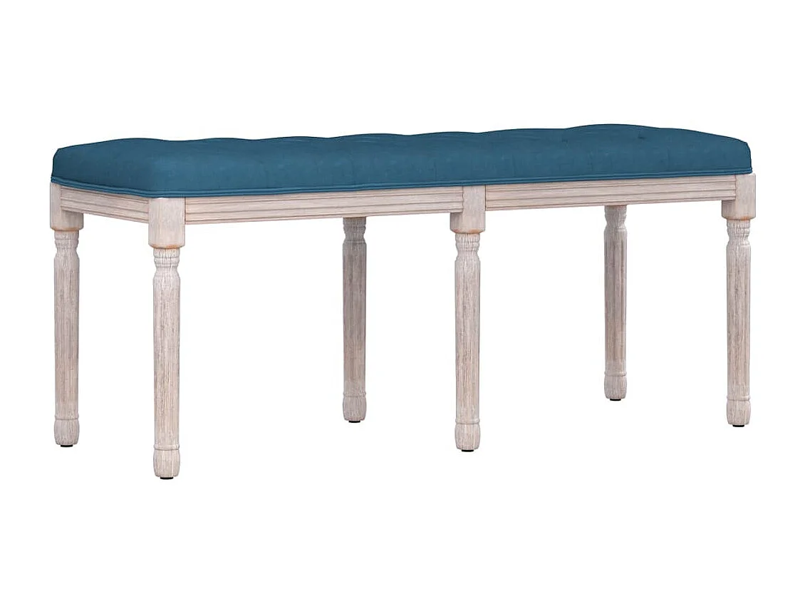 Banc Bleu 110x40x49 cm Velours REO68647