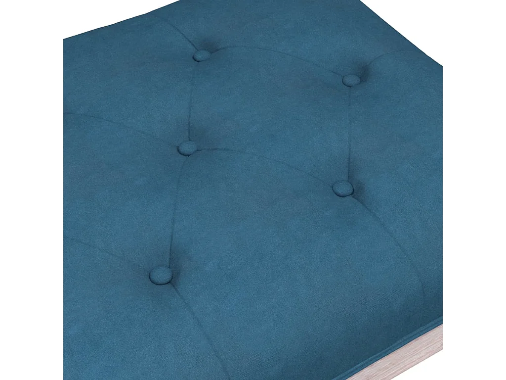 Banc Bleu 110x40x49 cm Velours REO68647