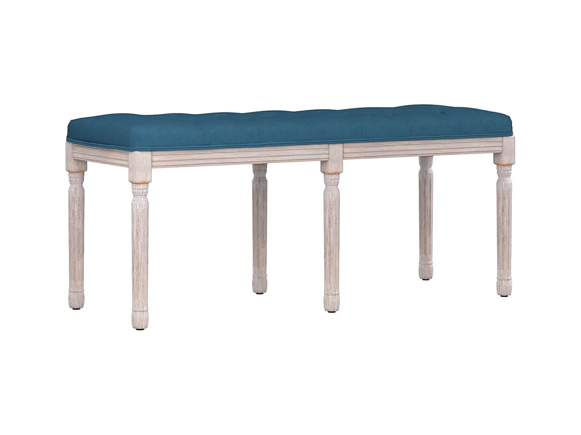 Bankje 110x40x49 cm fluweel blauw NL640258