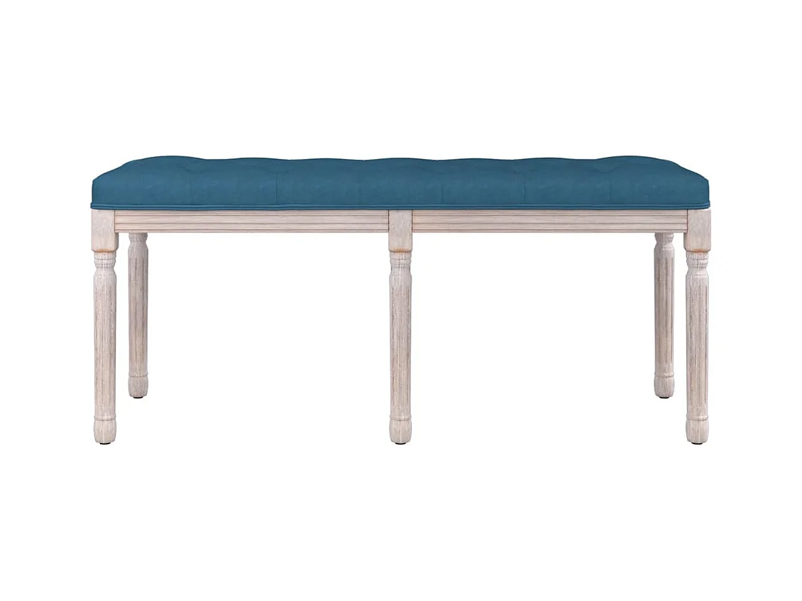 Bankje 110x40x49 cm fluweel blauw NL640258