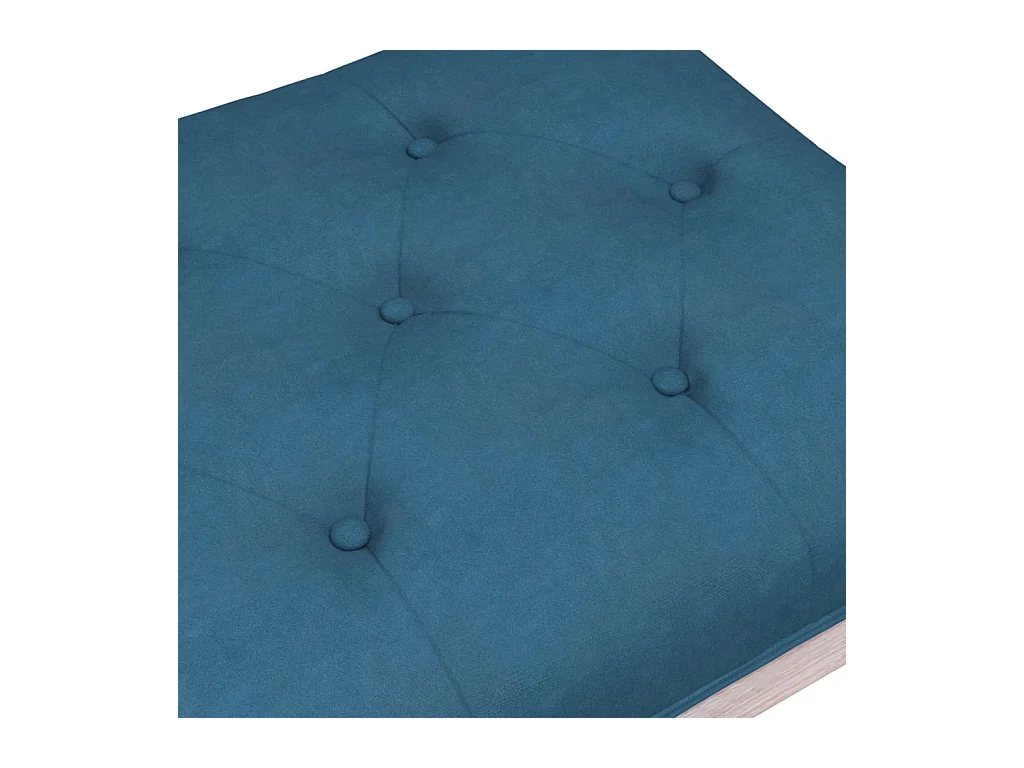 Bankje 110x40x49 cm fluweel blauw NL640258