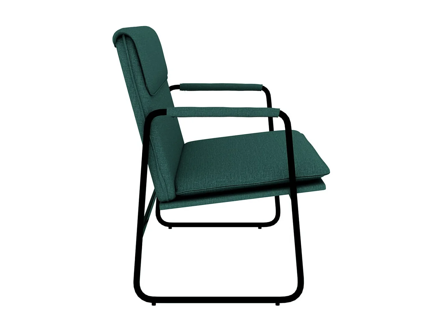 Banc Vert foncé 100x64x80 cm Tissu REO23101