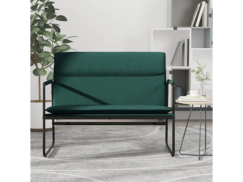 Banc Vert foncé 100x64x80 cm Tissu REO23101