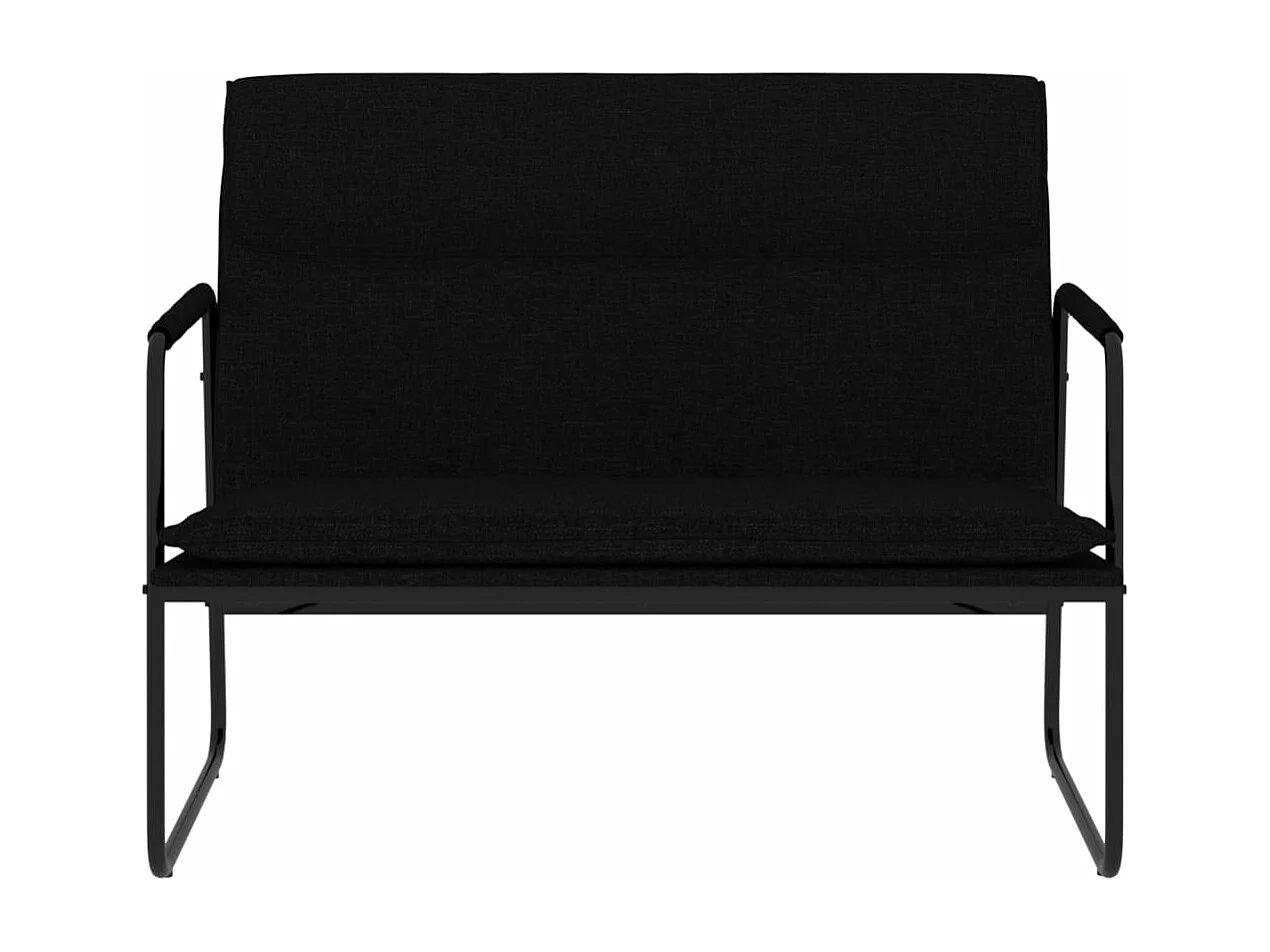 Bankje 100x64x80 cm stof zwart NL300512